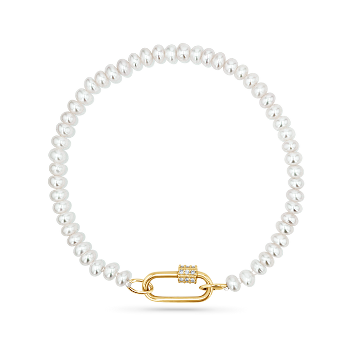 Freshwater Pearl Connector Bracelet