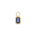 Gemstone Emerald Huggie Charms