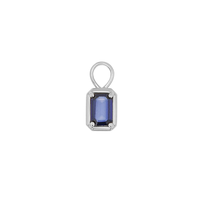 Gemstone Emerald Huggie Charms