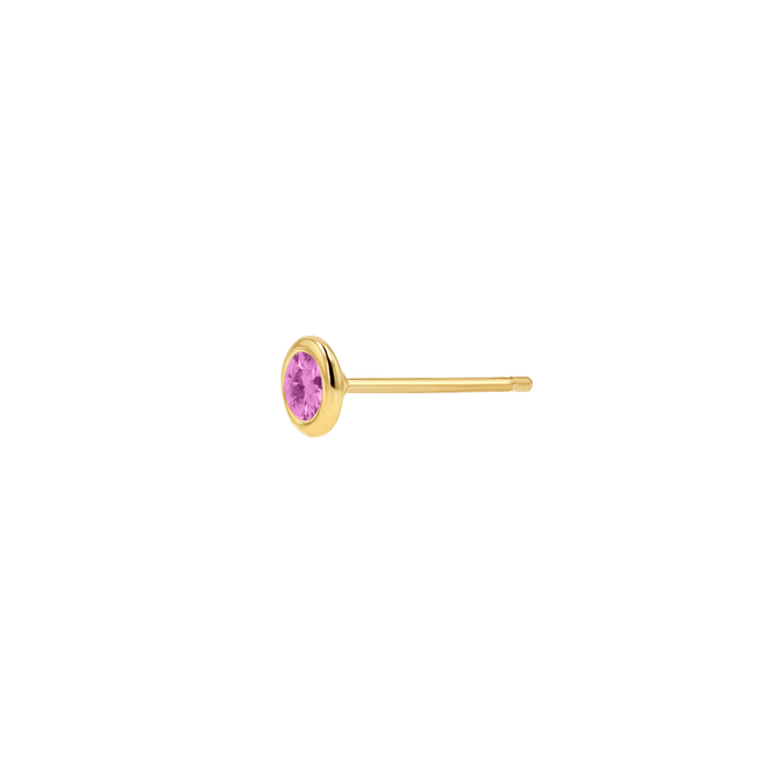 Gemstone Solitaire Bezel Studs