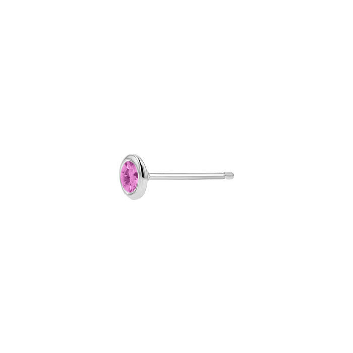 Gemstone Solitaire Bezel Studs