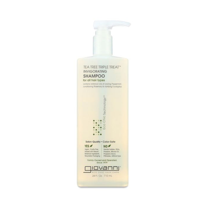 Giovanni Tea Tree Triple Treat Invigorating Shampoo Value Size 2-Pack
