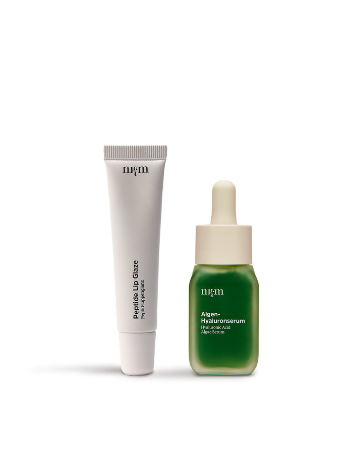 Lippenpflege Peptide Lip Glaze und Algen Hyualuron Serum Duo