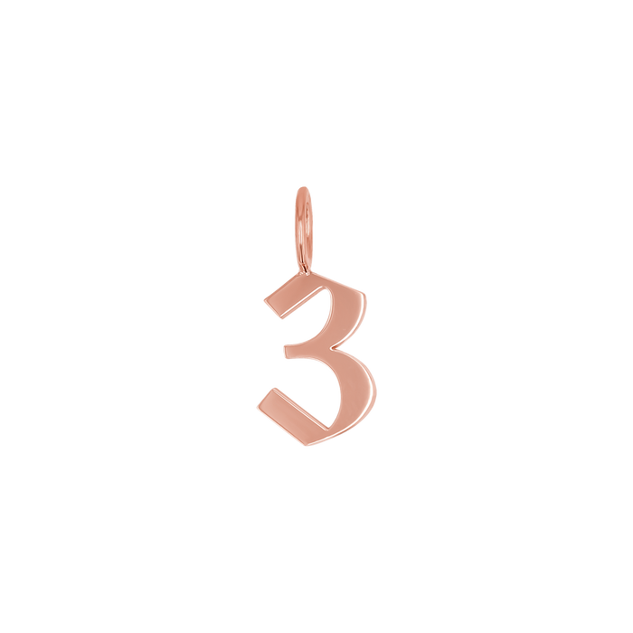 14K Rose Gold / 3