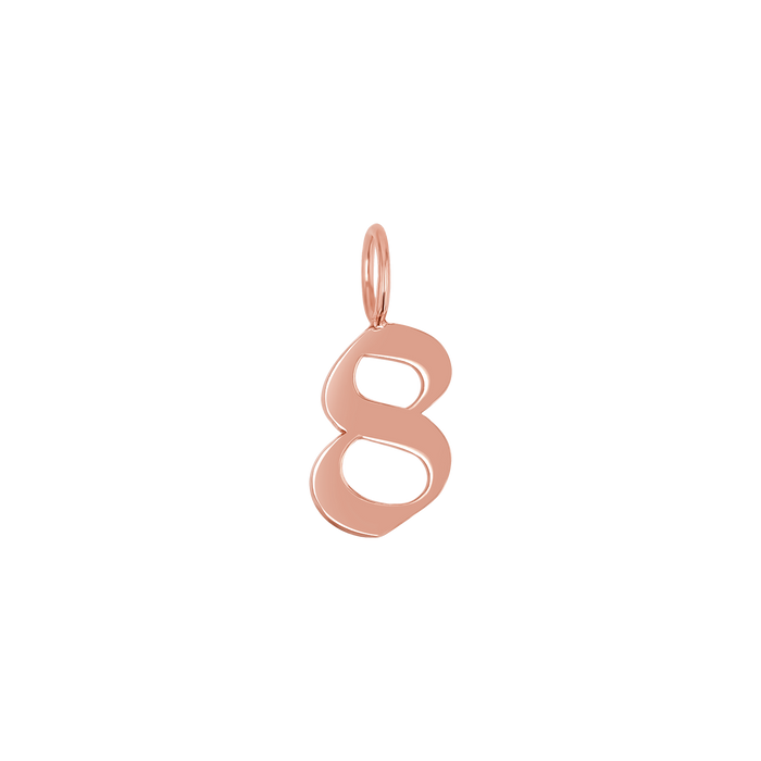 14K Rose Gold / 8