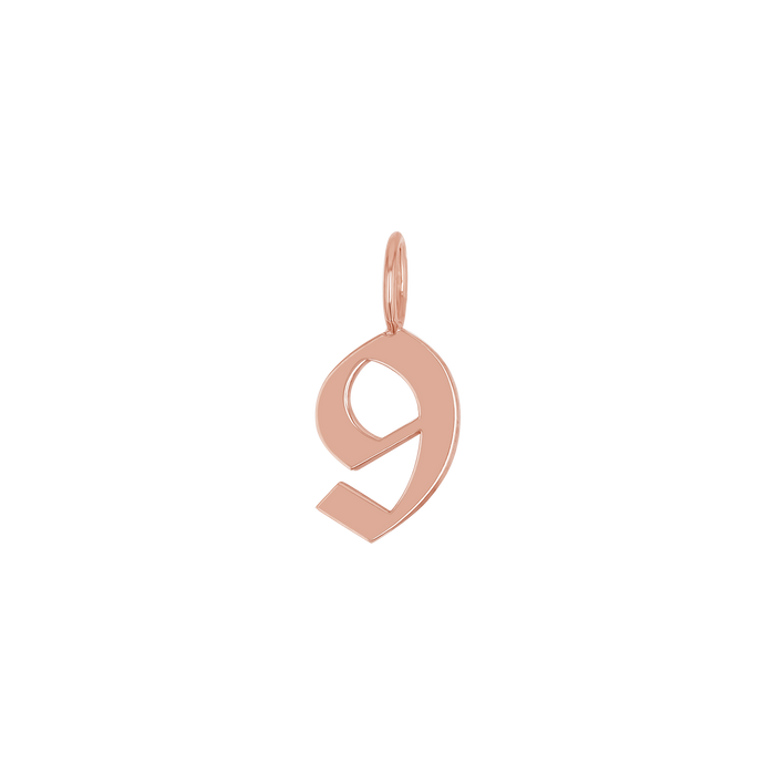 14K Rose Gold / 9