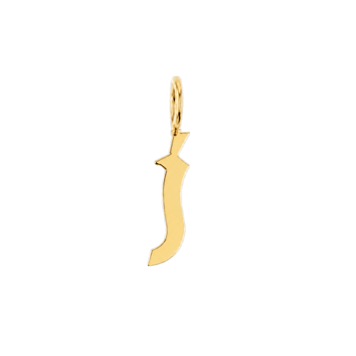 14K Yellow Gold / j