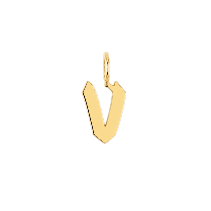 14K Yellow Gold / v