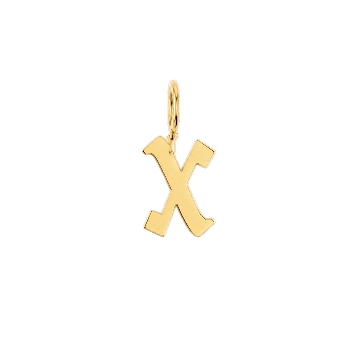 14K Yellow Gold / x