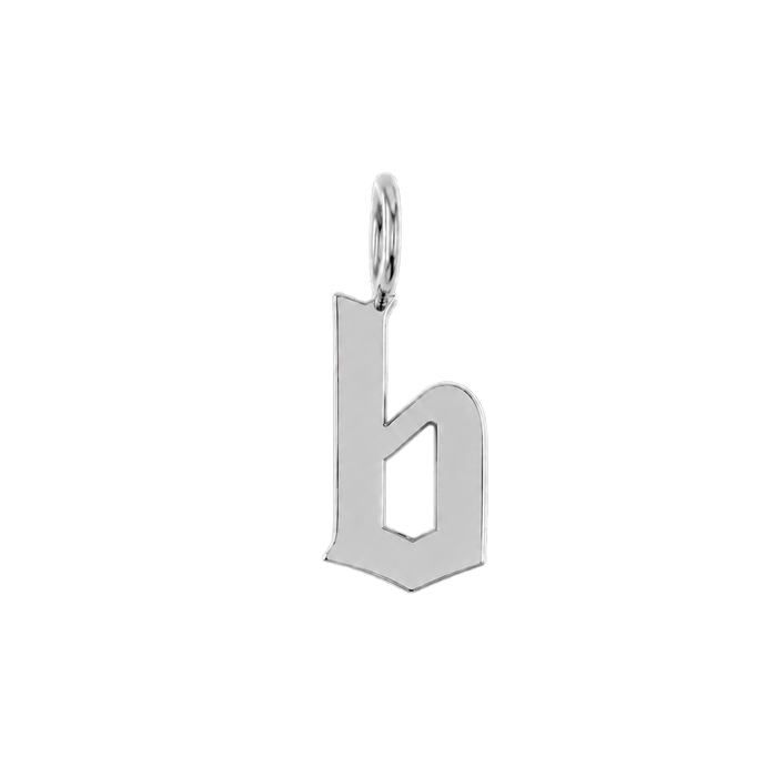 14K White Gold / b