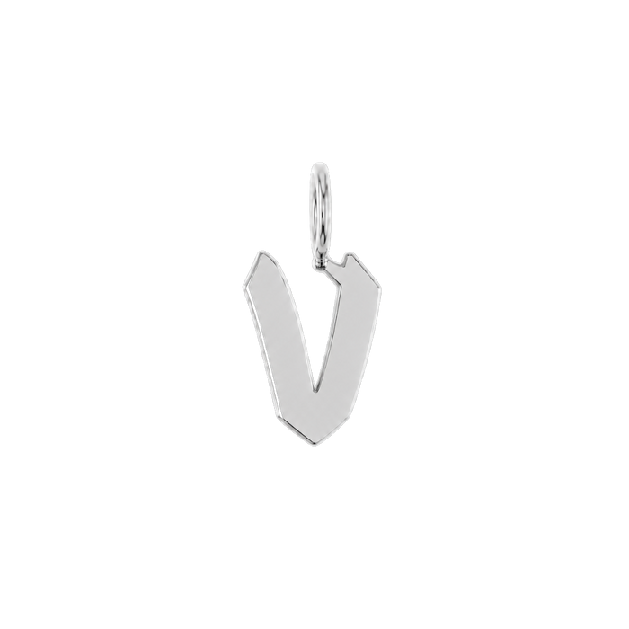 14K White Gold / v