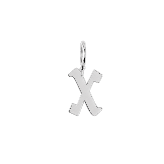 14K White Gold / x