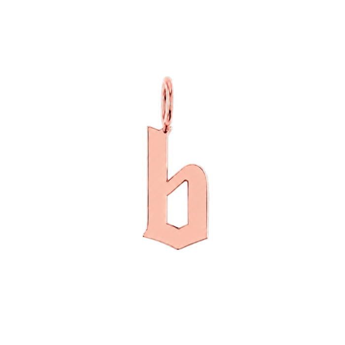 14K Rose Gold / b