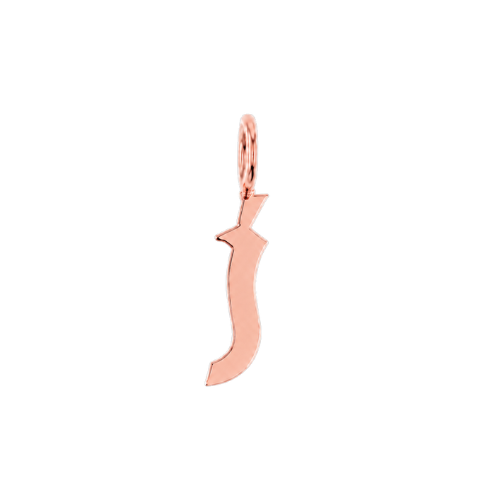 14K Rose Gold / j