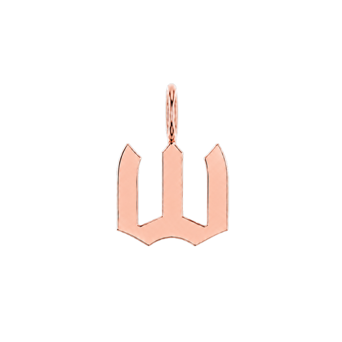 14K Rose Gold / w