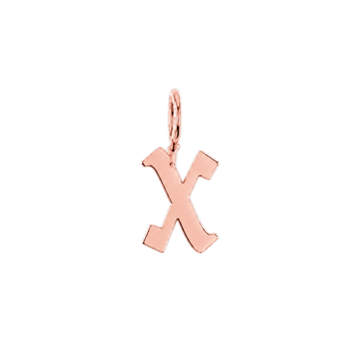 14K Rose Gold / x