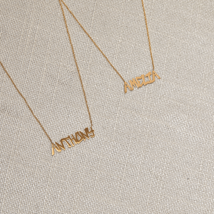 Graffiti Name Necklace