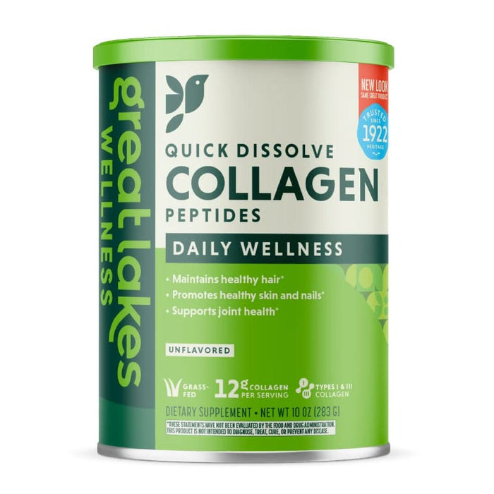 Great Lakes Wellness Quick Dissolve Collagen Peptides 10 oz