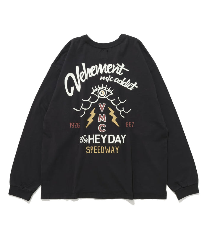 GS2529967 16/-LS SLIT VMC PT CREW - BLACK