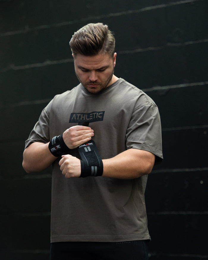 Handgelenkbandage (Schwarz-Grau) - Athletic Aesthetics