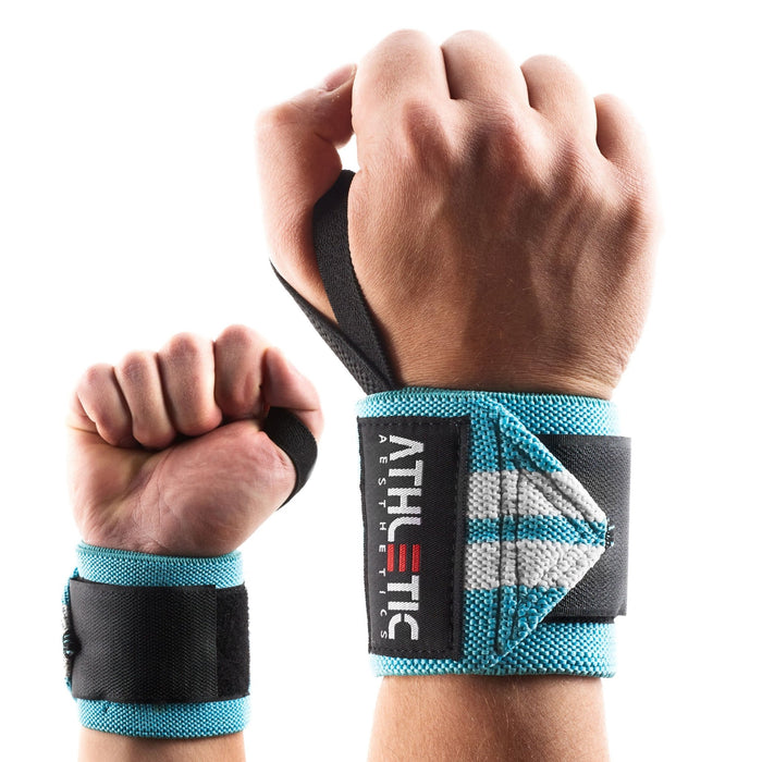 Handgelenkbandage (Türkis/Weiß) - Athletic Aesthetics