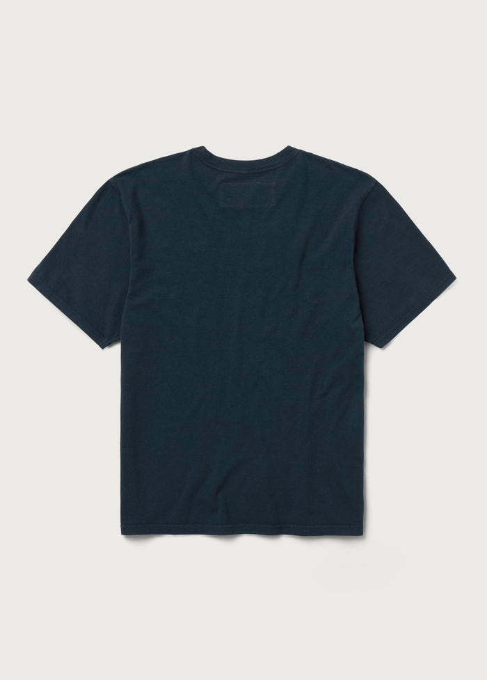 HARVEST MOON TEE S/S - WASHED BLACK