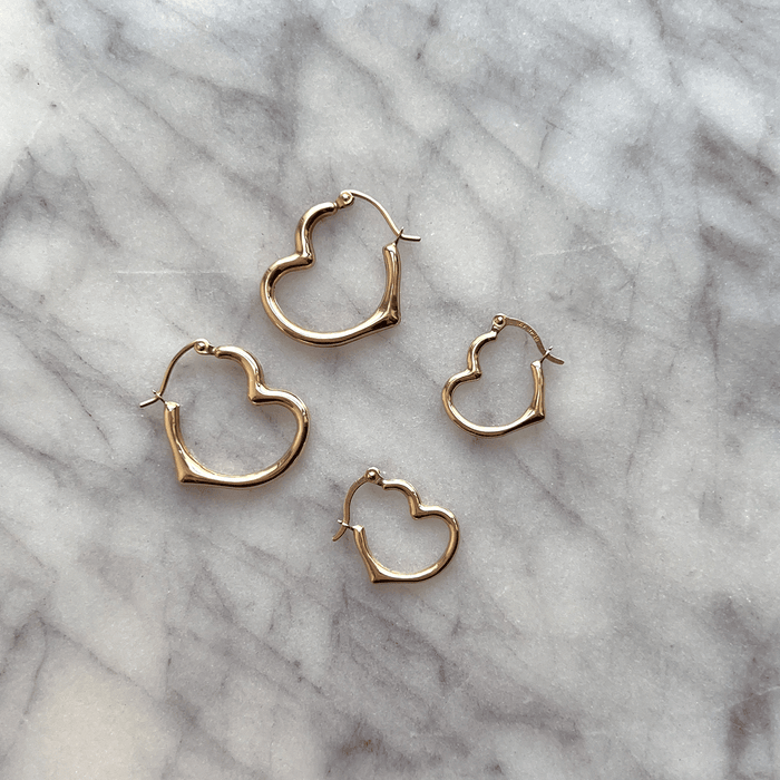 Heart Hoop Earrings