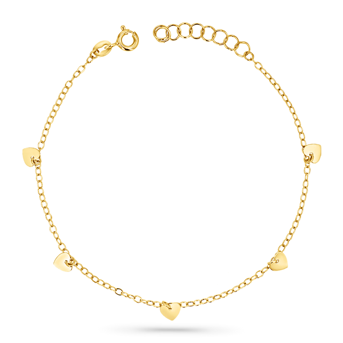 Heart Station Chain Bracelet