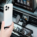 Image of Offroam MagSafe-compatible Phone Mount installed securely in Honda Pilot 2023-2026 | Passport 2026. This premium phone mount installs easily without drilling or glue. High force magnets hold phone on any trail, road, or track. Perfect placement without blocking screens, driver view, or air flow. Fully adjustable positioning.