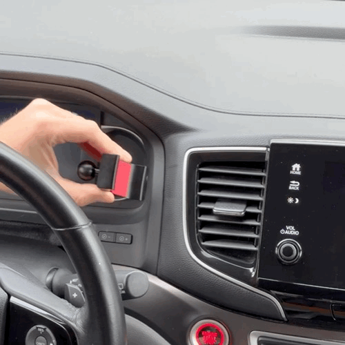 Video of Offroam Mounting Base installation for Honda Ridgeline 2016-2026 | Passport 2019-2025 | Pilot 2016-2022. This premium all metal phone mounting base installs easily without drilling or glue. Perfect placement without blocking screens, driver view, or air flow.