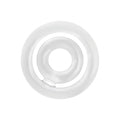 Inel dublu pentru penis ADDICTED TOYS Potenz C-Ring, din silicon flexibil, dimensiuni 20 x 40 mm, transparent
