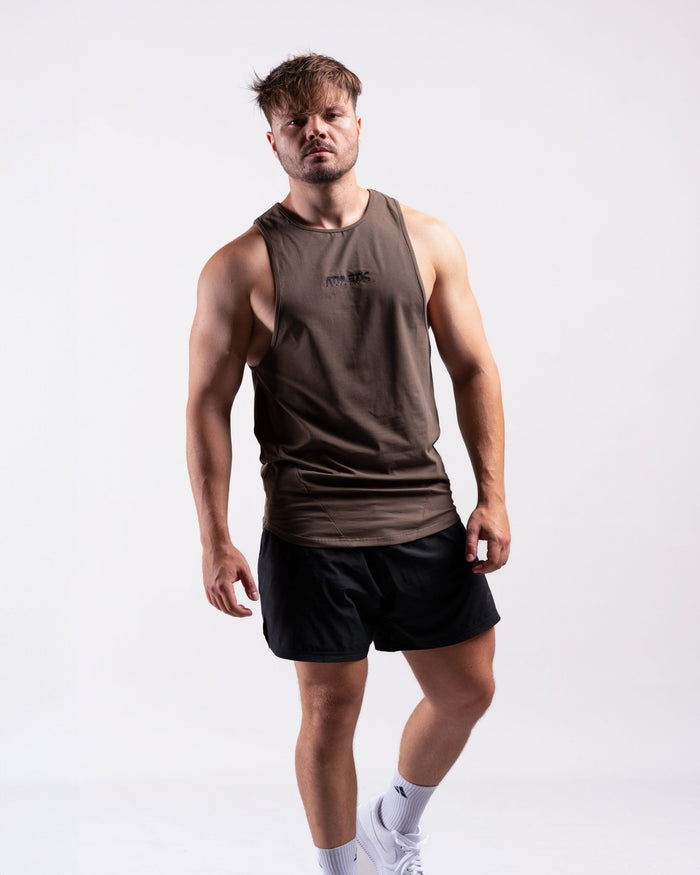 Infinity Sleeveless Shirt (Army) - Athletic Aesthetics