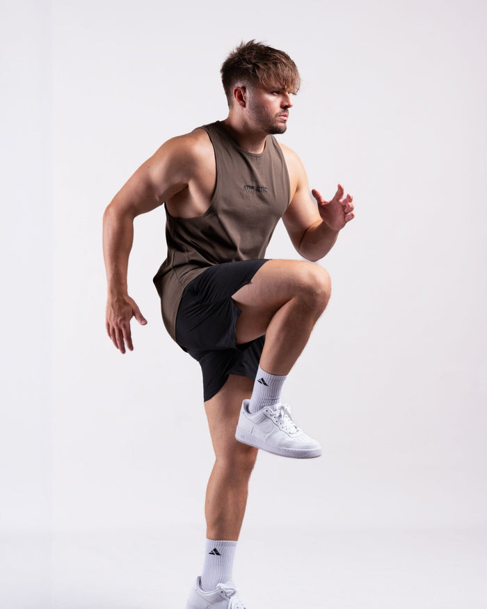 Infinity Sleeveless Shirt (Army) - Athletic Aesthetics