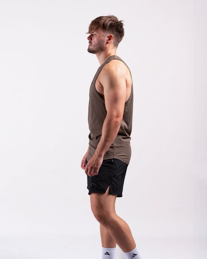 Infinity Sleeveless Shirt (Army) - Athletic Aesthetics