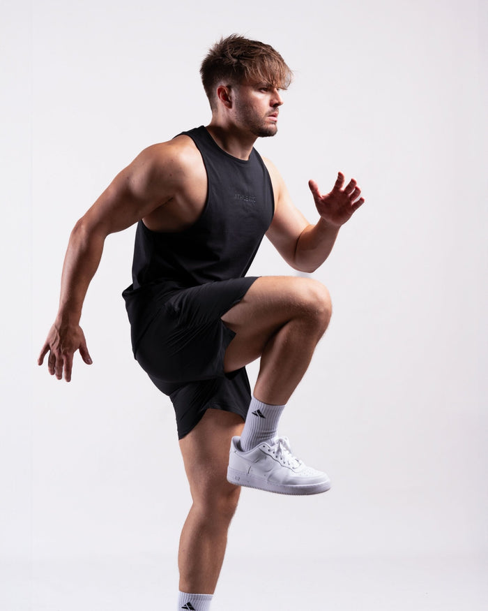 Infinity Sleeveless Shirt (Black) - Athletic Aesthetics
