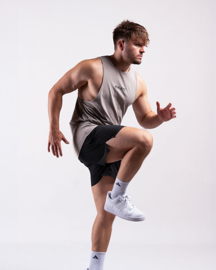Infinity Sleeveless Shirt (Harbor Grey) - Athletic Aesthetics