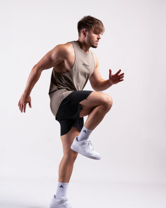 Infinity Sleeveless Shirt (Military) - Athletic Aesthetics