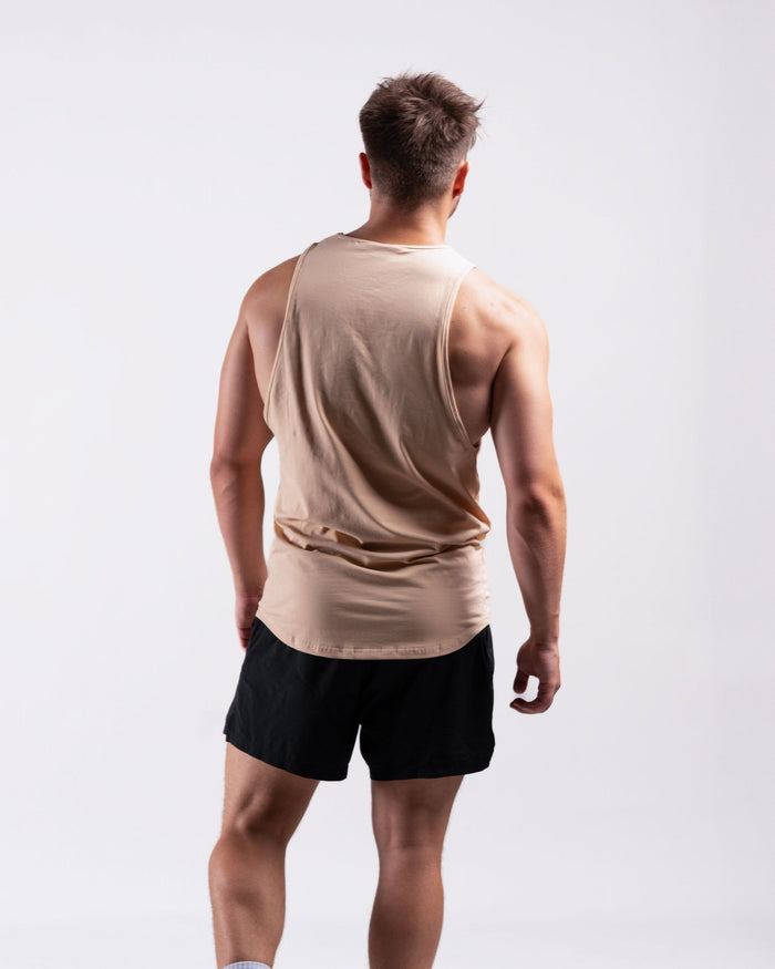 Infinity Sleeveless Shirt (Tan) - Athletic Aesthetics
