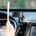 Image of Offroam Phone Mount installed securely in Jeep Cherokee 2014-2018. This premium phone mount installs easily without drilling or glue. Spring loaded Universal holder for use with any phone. Perfect placement without blocking screens, driver view, or air flow. Fully adjustable positioning.