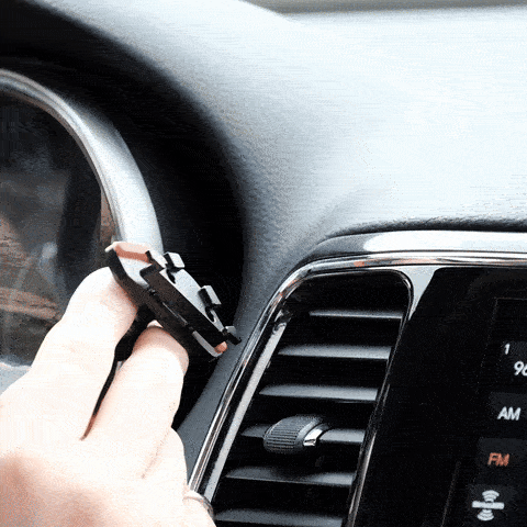 Video of Offroam MagSafe-compatible Phone Mount installation for Jeep Grand Cherokee WK2 2014-2022. This premium phone mount installs easily without drilling or glue. High force magnets hold phone on any trail, road, or track. Perfect placement without blocking screens, driver view, or air flow. Fully adjustable positioning.