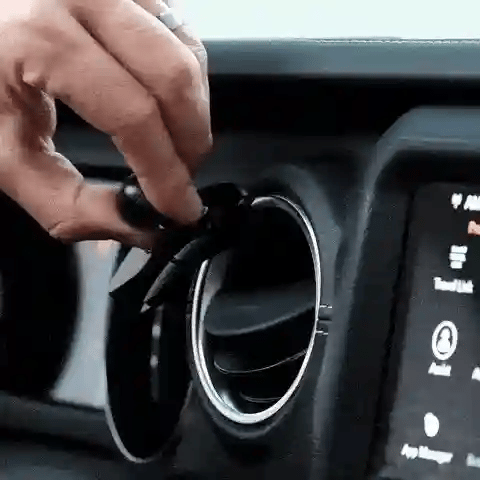 Video of Offroam MagSafe-compatible Phone Mount installation for Jeep Wrangler 2018-2023 | Gladiator 2019-2023. This premium phone mount installs easily without drilling or glue. High force magnets hold phone on any trail, road, or track. Perfect placement without blocking screens, driver view, or air flow. Fully adjustable positioning.