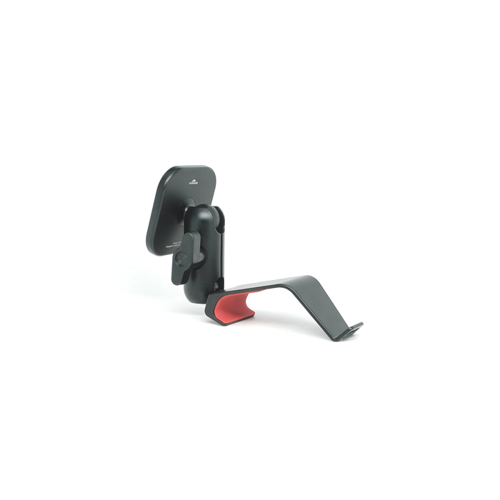 Image of Offroam MagSafe-compatible Phone Mount for Jeep Wrangler 2018-2023 | Gladiator 2019-2023. This premium phone mount installs easily without drilling or glue. High force magnets hold phone on any trail, road, or track. Perfect placement without blocking screens, driver view, or air flow. Fully adjustable positioning.