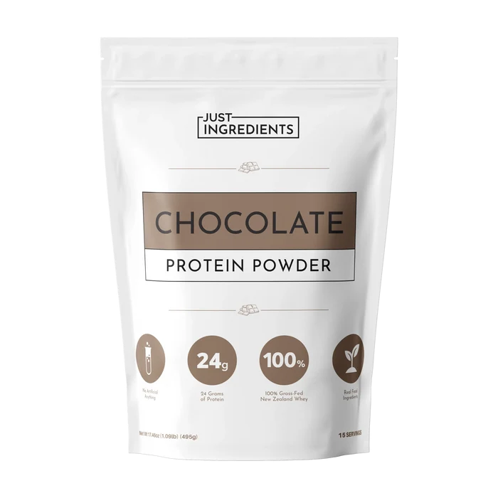 Just Ingredients Protein Powder, Chocolate – 17.46 oz
