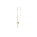 Key Sparkle Chain Threader Earring