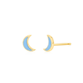 Kids Moon Enamel Earrings
