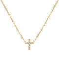 Kids Pave Cross Necklace