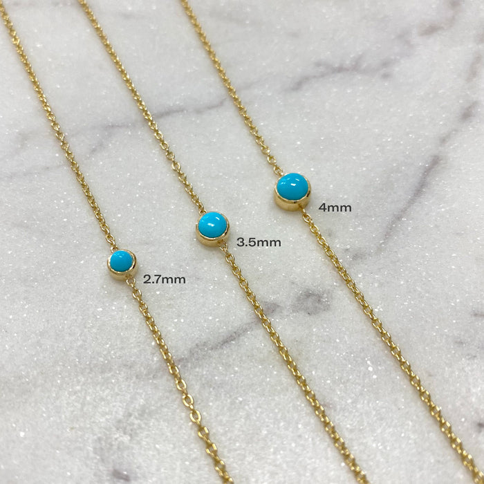 Kids Turquoise Solitaire Bracelet