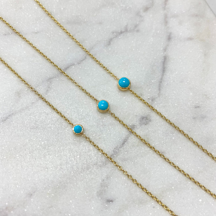 Kids Turquoise Solitaire Bracelet