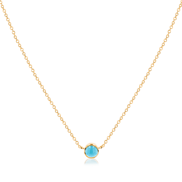 Kids Turquoise Solitaire Necklace