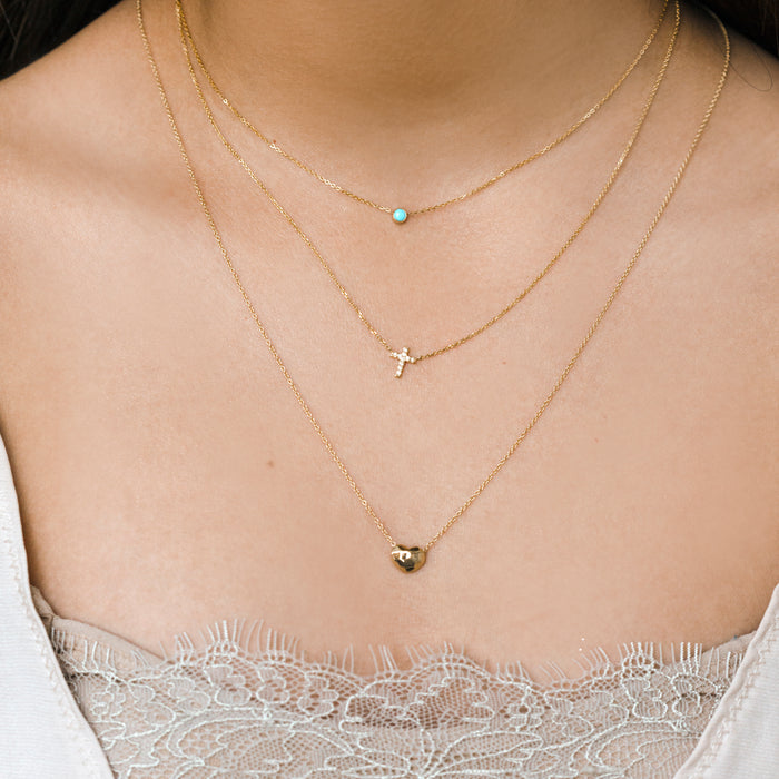 Kids Turquoise Solitaire Necklace